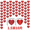 Decoração Suspensa de Amor para o Dia dos Namorados 2024 Decoração de Cena de Quarto de Casamento Flor em Formato de Coração Bandeira XOXO Atacado