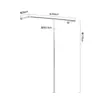 Acero Inoxidable Plata Cepillada Tienda de Ropa Colgante de Pared Colgante Lateral Estante para Ropa Colgador de Ropa en Forma de U Estante de Exhibición