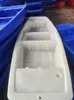 Blanco Tendón de Vaca Fijo Plástico Barco de Pesca Fondo Plano Barco Lancha Rápida Doble Capa Engrosado Barco Barco de Dragado de Ríos Barco para Lanzar Redes
