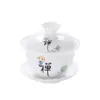 Juego de Tetera de Selección Colgante, Juego Completo de Cerámica de Porcelana Blanca para Ceremonia de Té, Tazas de Té, Recipiente para Preparar Té, Nuevo Estilo Chino