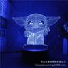 Lámpara de mesa 3D de la serie Star Wars Star Wars Baby, regalo creativo, luz nocturna LED táctil, transfronteriza, una generación de Star Wars