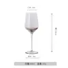 Juego de Copas de Vino Sijin, Copas de Vino de Cristal, Decantador, Copa Creativa Galvanizada Color Gris Humo, Juego de Vino
