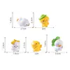 Paisagem em miniatura, patos fofos com tema de outono, decorações adoráveis para jardim, enfeites DIY, acessórios para pendurar, pequenos enfeites para carro