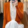 Cárdigan de Dos Piezas de Punto para Mujer de Primavera y Otoño, Prendas de Punto Exteriores Finas de Imitación de Lana con Cuello en V, Abrigo de Punto Casual para Mujer