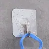 Gancho invisible sin costuras en plata cepillada, gancho adhesivo sin taladro, fuerte fuerza adhesiva, adecuado para usar en paredes y detrás de puertas, gancho adhesivo pequeño