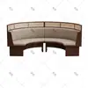 Restaurante estilo retro mesa y sillas de restaurante tejidas de ratán mesa de comedor redonda personalizada para recepción de lobby de hotel silla de ratán sofá cabina venta al por mayor