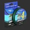 Línea de pesca línea principal línea de PE de 8 hebras, especializada para la pesca, línea de Dyneema de 4 hebras 300m de alta resistencia línea de pesca lista para pesca en el mar