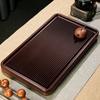 Bandeja de té de baquelita para sala de estar, mesa de té para el hogar, juego de té de kung fu de baquelita de madera maciza, bandeja de té, bandeja de té de oficina