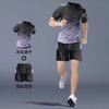 Roupas de Fitness de Verão de Manga Curta e Finas Roupas de Basquete Badminton Camiseta Esportiva Masculina Seda Gelo Secagem Rápida Roupas Traje de Corrida