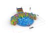 Fabricante de Equipamentos para Parque Aquático Inflável Grande Móvel para Crianças Castelo Suporte Piscina Tobogã Nível de Água Inovação