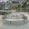 Silla para Abrazar Árboles de Exterior, Silla para Abrazar Árboles con Forma de Árbol para Piscina de Jardín, Silla de Parque de Madera Maciza, Asiento Cuadrado de Madera Anticorrosión, Minimalista Moderno