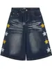 Jeans Afinando Soltos Calças de Perna Larga 2026 Moda de Comércio Jeans Retro Americano com Bordado de Estrela para Homens e Mulheres
