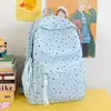 Mochila nueva para secundaria y preparatoria para niñas, estilo bosque estrellado, moderna y única, alto valor estético, gran capacidad, ligera para uso escolar