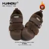 Botas de Nieve Calientes Engrosadas Universales para Mujer, Nuevo Modelo Invierno 2025, Tenis de Velcro para Dedos Grandes, Zapatos Peludos de Suela Gruesa