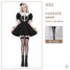 Ropa de Actuación de Canto de Subcultura Gótica Oscura Europea y Americana Encaje Chica Atractiva Dulce Fresca Y2K Vestido Lolita Negro