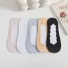 Meias Finas Invisíveis Femininas de Seda Gelada para o Verão, Respiráveis, Absorventes de Suor, Antiderrapantes, Meias Casuais de Verão