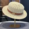 Sombrero Plano de Tejido Hueco Estilo Antiguo para Mujer, Sombrero de Sol de Playa Retro Francés de Verano, Sombrero Parasol, Sombrero de Paja