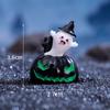 Decoraciones de Halloween Horror Mago Magia Elfo Casa de Calabaza Fantasma Artesanías de Resina Micropaisaje Adornos Pequeños