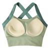 Ropa interior deportiva de una pieza para mujer, color contrastante, a prueba de golpes, de alta resistencia, para correr, yoga, sujetador, chaleco fitness delgado de alta elasticidad