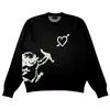 Suéter de Tricô Personalizado Primavera Amor à Primeira Vista Masculino Jacquard Gola Redonda Novo Casal Personalizado Fábrica