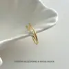 Novo Anel Cruzado de Diamante Único Aberto Ajustável Leve Luxo Simples Temperamento Moderno Elegante Versátil Joia para Mão