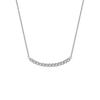 Collar elegante y sencillo de plata de ley S925 con sonrisa, ligero, lujoso, de nicho, moderno, diseño avanzado, estilo 2024, nuevo para novia.
