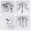 Foco de techo LED de 3 cabezales redondo transfronterizo con espejo abierto frontal orientable GU10, antideslumbrante