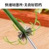 Nuevo estilo 10 cuchillas acero inoxidable flor de ciruelo cortador de alambre de cebolla cortador de hilo de cocina casero gadget creativo cuchillo cortador de alambre de cebolla