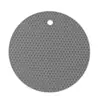 Jogo Americano Redondo de Silicone em Favo de Mel Anti-queimadura Antiderrapante Isolamento Térmico Suporte para Panela Tapete de Mesa de Silicone Fácil Limpeza Resistente a Altas Temperaturas Atacado