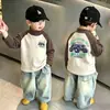 Camiseta Térmica de Polar para Niños Cuello Semi Alto Capa Base 2026 Otoño/Invierno Nuevo Bloque de Color Camiseta para Niños Moderna Versátil Top Moderno