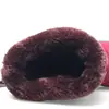 Botas de nieve de comercio exterior Zapatos de algodón con borlas para mujer Zapatos de algodón ultraligeros de poliuretano Botas de nieve cálidas con forro polar de talla grande para mujer Media pantorrilla