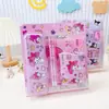 Set de Regalo de Papelería de Dibujos Animados Sanrio Kuromi Melody Cartera para Monedas Estudiante Caja para Bolígrafos Combinación Útiles Escolares
