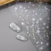 SKY Dulce Estilo Fresco Hueco Blanco Láser Estrella Estrella de Cinco Puntas Pegatinas para Uñas Arte de Uñas Impermeables Pegatinas Decorativas para Uñas