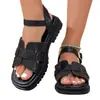 Zapatos de Mujer, Sandalias de Hada Estilo Romano con Suela Gruesa, Modernos y Versátiles, Cuñas de Tacón Alto para Mujer