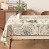 Toalha de Mesa de Luxo Leve de Alta Qualidade Impermeável e à Prova de Óleo Estilo Retro Americano Dopamina Tapete para Mesa de Jantar Estilo Ins Toalha de Mesa para Mesa de Centro
