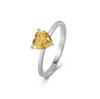 Anillo de amor de plata esterlina S925 para mujer, corte de flor de hielo, diamante de alto carbono de 7 mm, joyería europea y americana simple de alta gama, anillo de plata