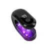 Lâmpada de Unha Alemã em Formato de Cubo Pequeno, Lanterna Mini Portátil, Lâmpada de Cura de Unhas, Máquina de Fototerapia para Secagem Rápida de Esmalte em Gel