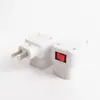 Lámpara LED de ahorro de energía tubo cuadrado portalámparas de rosca enchufe portalámparas de pared con interruptor enchufe de conversión portalámparas móvil E27