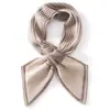 Bufanda de punto de cachemira a rayas perforadas estilo coreano, unisex, moderna, versátil, gruesa y cálida para clima frío