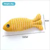 Juguete de Lino con Hierba Gatera en Forma de Pez, Juguete Interactivo para Masticar para Gatos