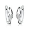 Pendientes de Moda Estilo Coreano Forma de Corazón Circonita Ear Cuff Pendientes Aliexpress Transfronterizo En Stock Fabricante Mayorista Artículos Populares Estilo Coreano
