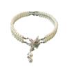 Collar de perlas con colgante de mariposa para mujer, gargantilla de cadena de clavícula, nicho de lujo accesible, alta gama 2024, nuevo estilo popular