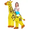 Disfraz inflable de dinosaurio personalizable traje de tiburón alienígena Halloween disfraz divertido para actuación decoración de fiesta