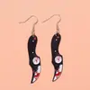 Comercio Transfronterizo Halloween Nuevo Acrílico Impresión Plana Aretes de Cuchillo Sangriento Pendientes Joyería de Moda Personalizada para Mujeres