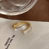 Anillo Esmeralda Diseño Sentido Anillo para Dedo Apertura Nicho Estilo Frío Sexi Moderno Sentido de Alta Gama para Mujer