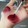 Toot Dodo ~ Coração de Flor Espalhando Pequeno Tubo de Prata Espelho Brilho Labial Hidratante Água Leve Rabisco Lábio Vermelho Lábio produtos genuínos