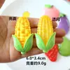 Grande Glitter Transparente Legumes Frutas Artificiais DIY Enfeites de Resina Acessórios Presilhas de Cabelo Criativas Ímãs de Geladeira Materiais