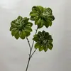 Flores artificiais de clematis de três cabeças estilo europeu, decorações de casamento, arranjos de corredor, expositores de chão, decoração de hotel e casa, flores de seda