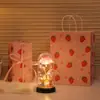 Flor Eterna Rosa Folha de Ouro Transfronteiriça Luminária Noturna Presente Dia das Mães Dia dos Namorados Decoração Criativa de Mesa Lâmpada de Ambiente