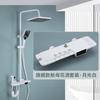 Conjunto de Chuveiro Cinza Chumbo Piano Visor Digital Termostático Porta-Aviões Banheiro Chuveiro de Massagem com Jato Superior Atacado Luxo Leve